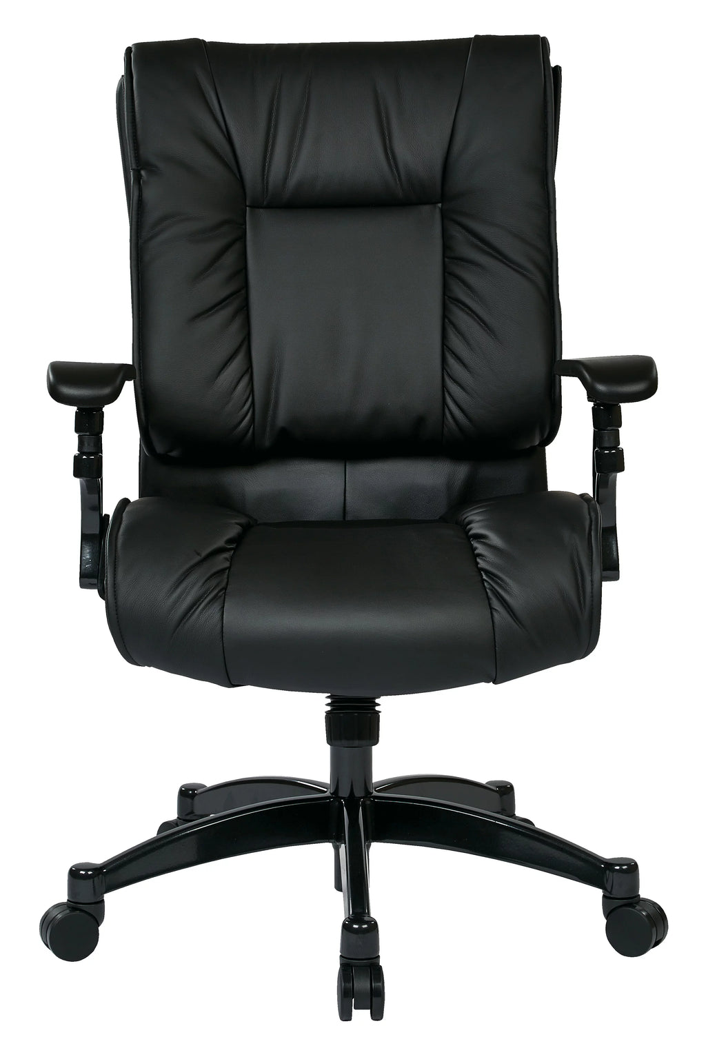 Black Bonded Leather Conference Chair with Cantilever Arms Z311