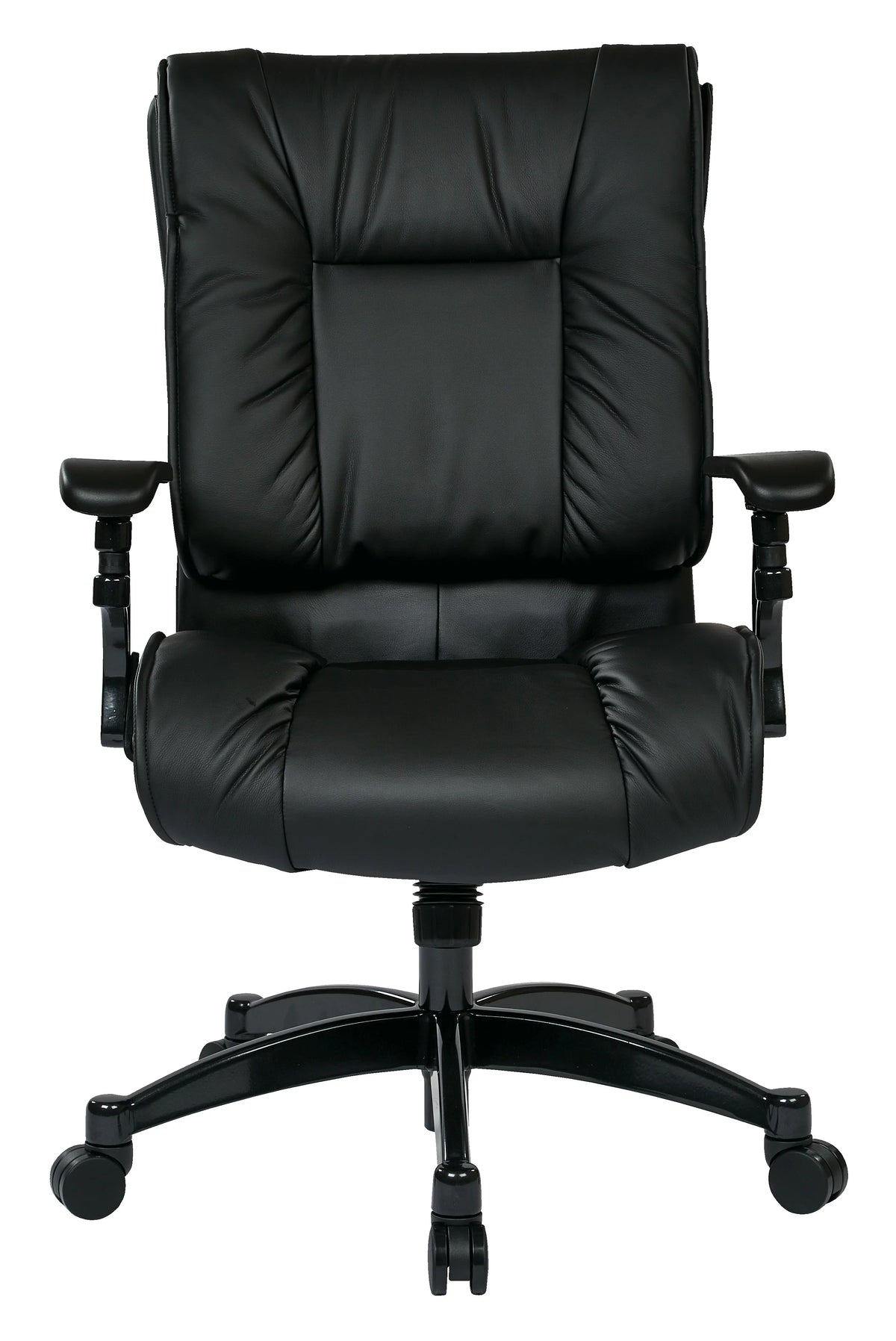 Black Bonded Leather Conference Chair with Cantilever Arms Z311