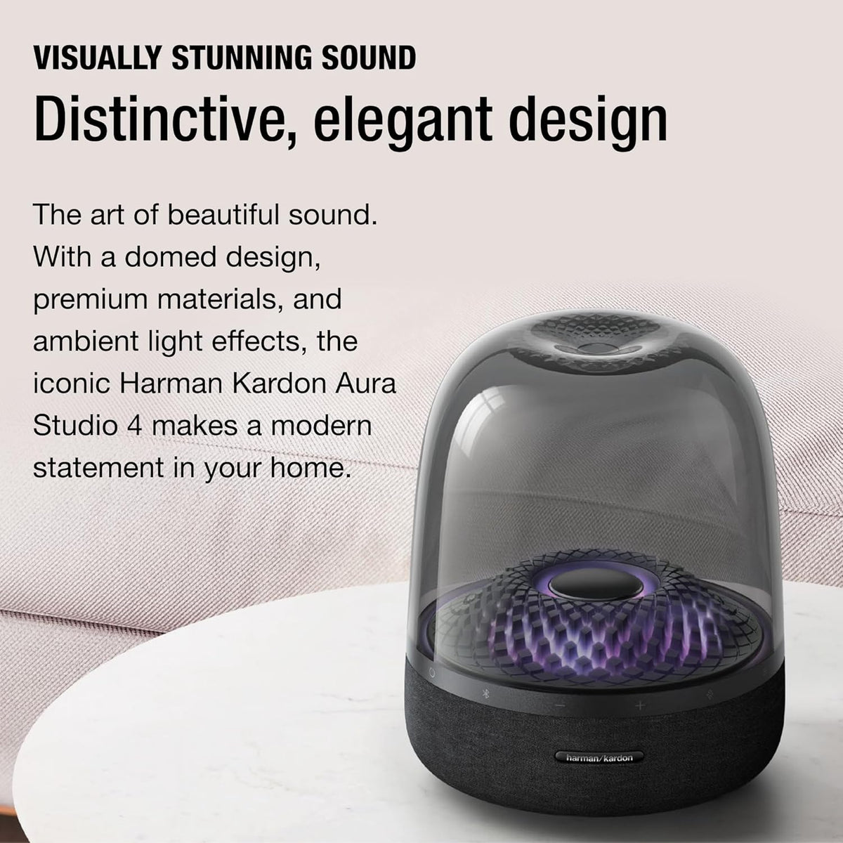Bluetooth Home Speaker with Diamond-Effect Lighting O140