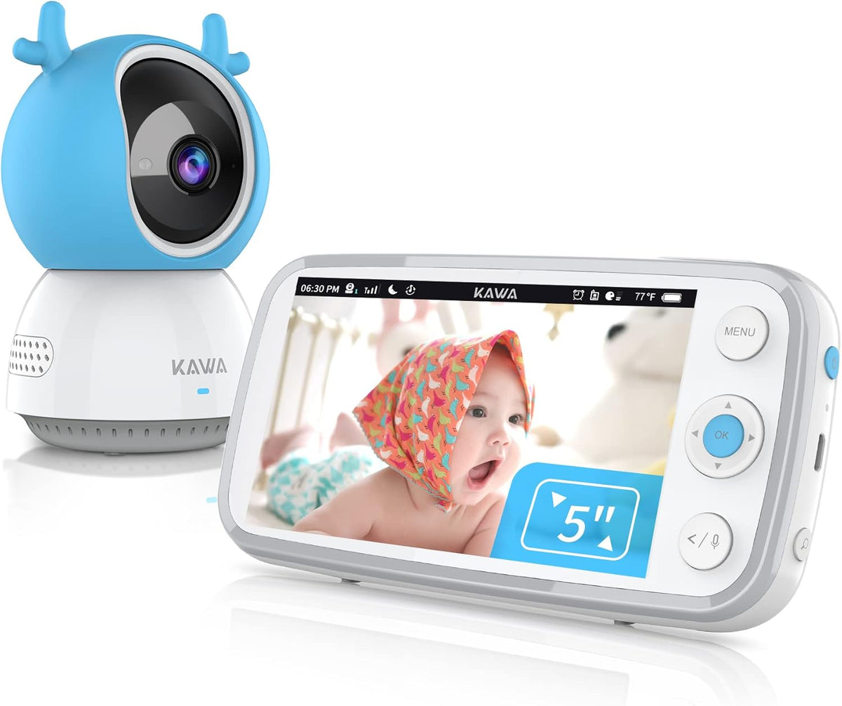 Baby Monitor with Camera and Audio, 720P HD Display, Night Vision, 2-Way Audio G437