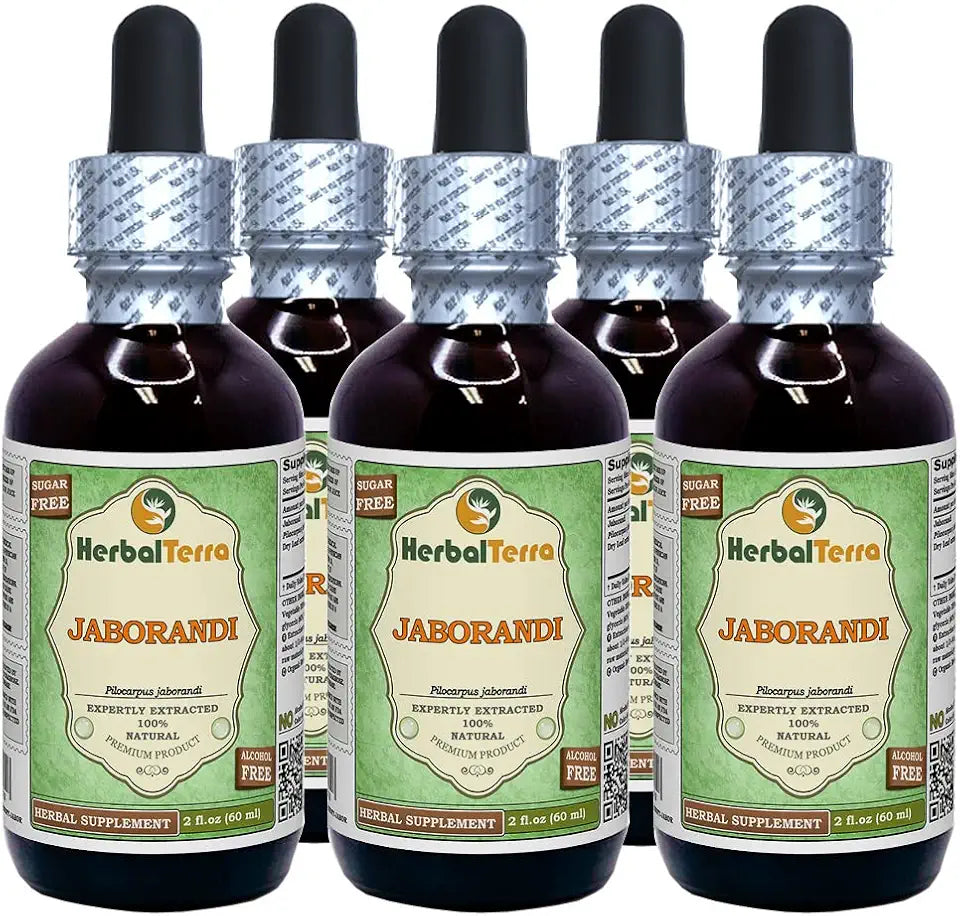 Jaborandi Dried Leaf Alcohol-Free Liquid Extract 5x2 oz D524714