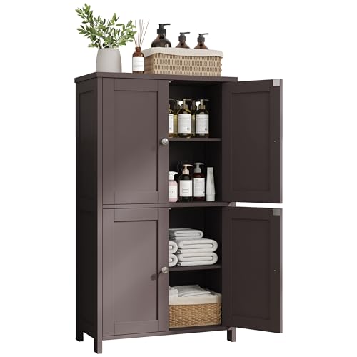 Brown Freestanding Storage Cabinet with 4 Doors I11984