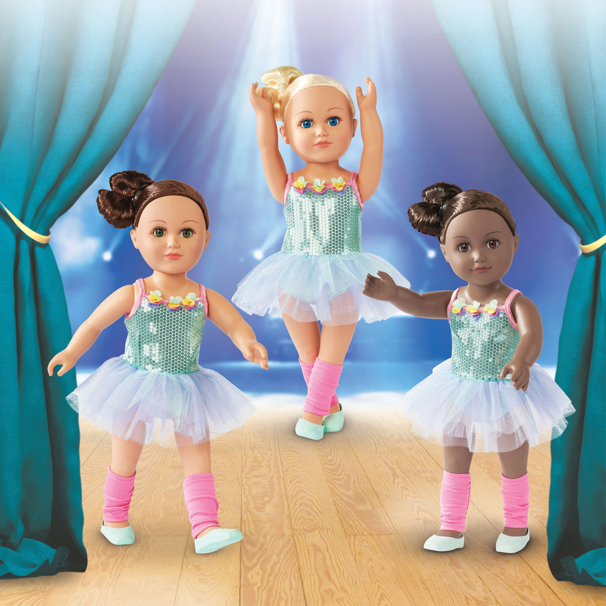 18 inch Posable Doll with Brown Eyes I31726