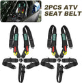 2PCS Black 5-Point Racing Safety Harness Set with Shoulder Pads K50641