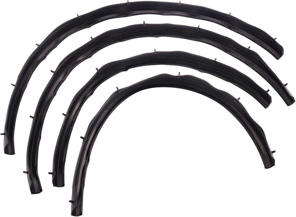 4Pcs Rubber Felt Door Seal Weatherstrip Trim for Ford F250 F350 F450 F550 Super Duty Crew Cab 1999-2016 Pack of 2 P903
