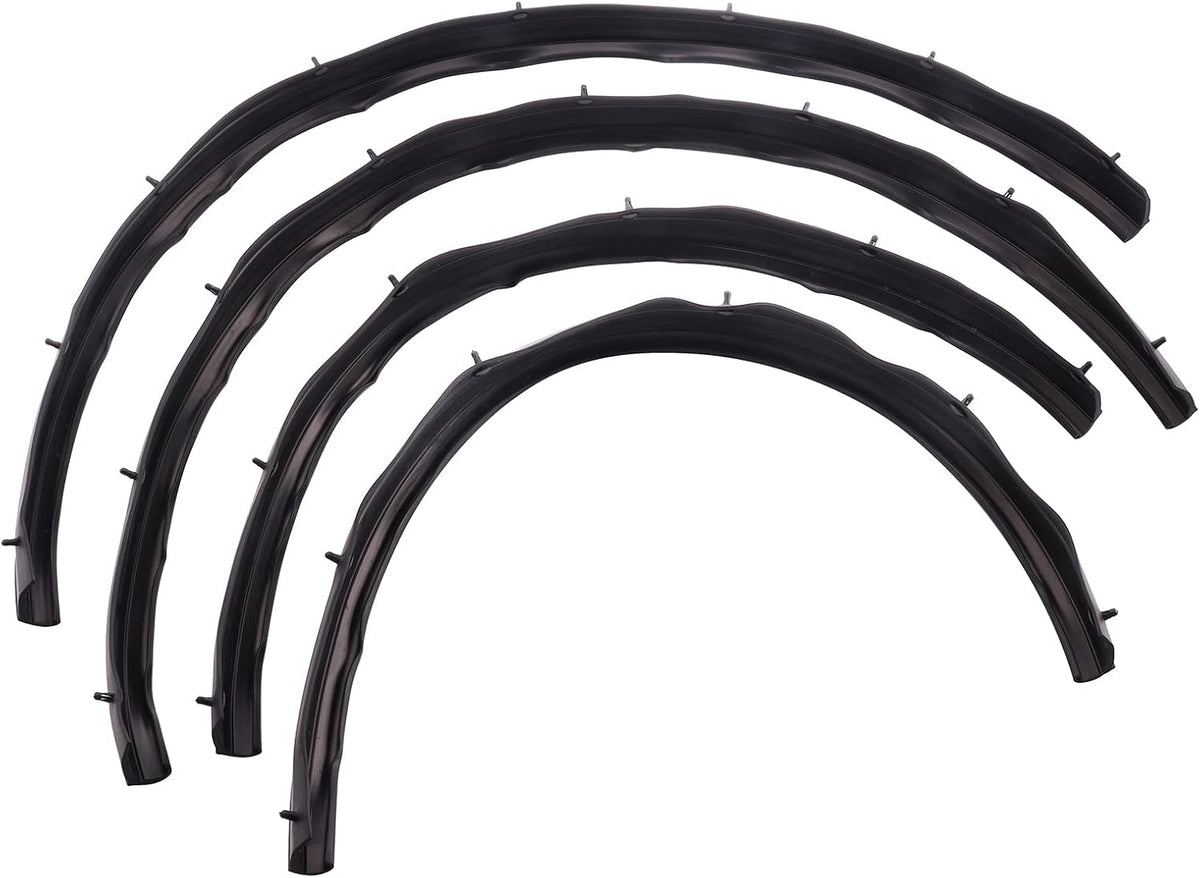 4Pcs Rubber Felt Door Seal Weatherstrip Trim for Ford F250 F350 F450 F550 Super Duty Crew Cab 1999-2016 Pack of 2 P903