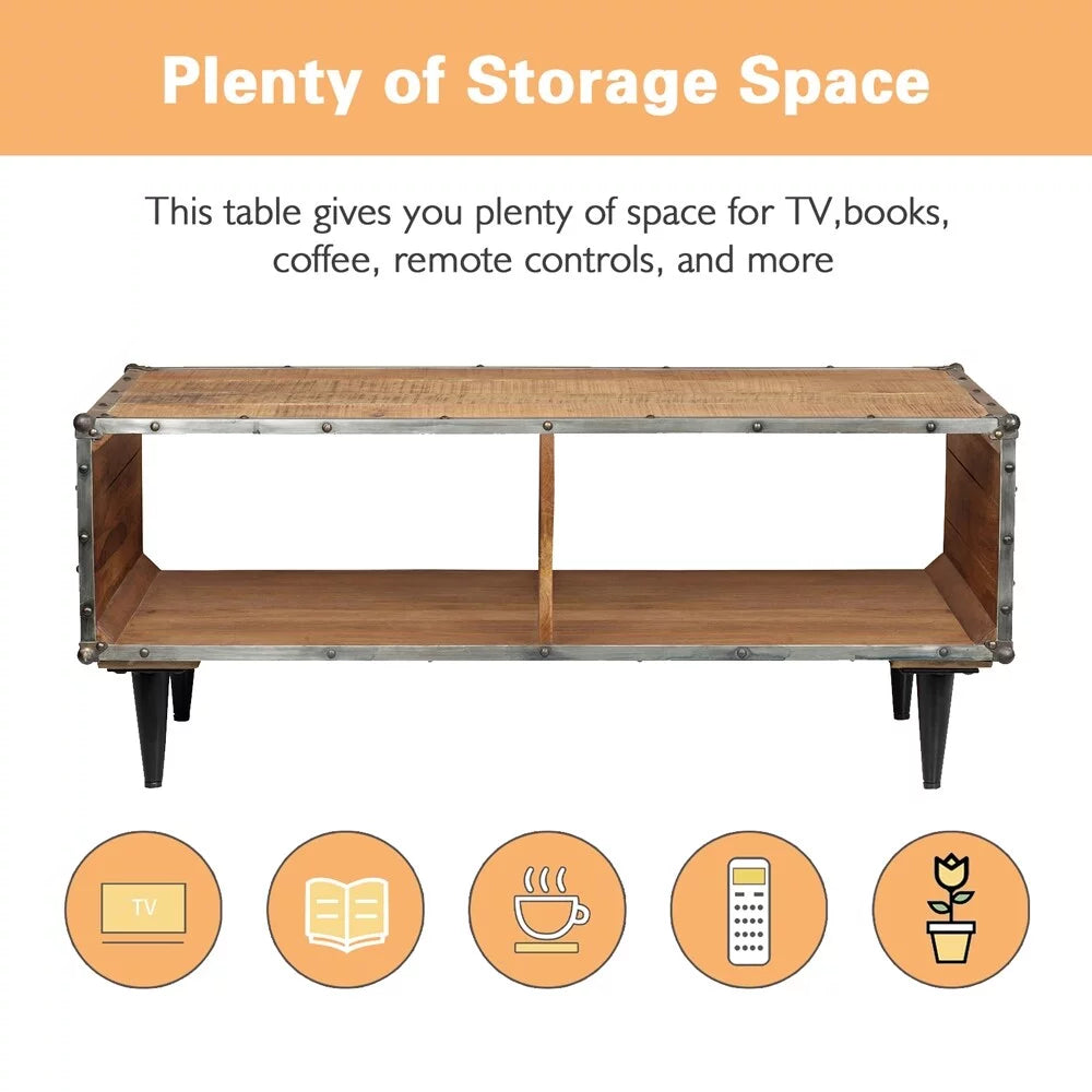 Solid Wood Coffee Table 1 Set Y39125