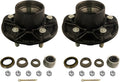 2 Sets 5 Bolt 4.5 Trailer Hub Kit 3500 lb Trailer Axle T341
