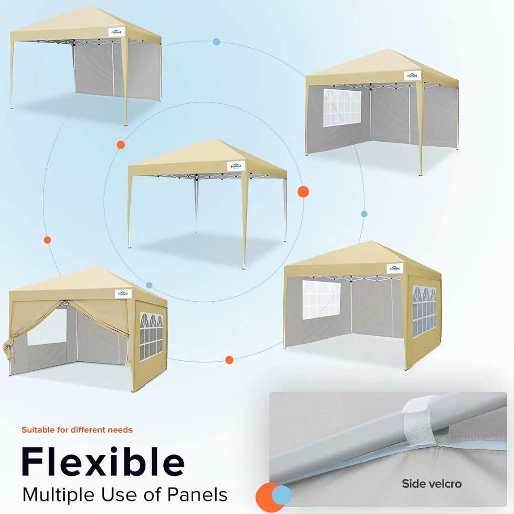 10'x10' Pop Up Canopy Tent with Sidewalls B59207
