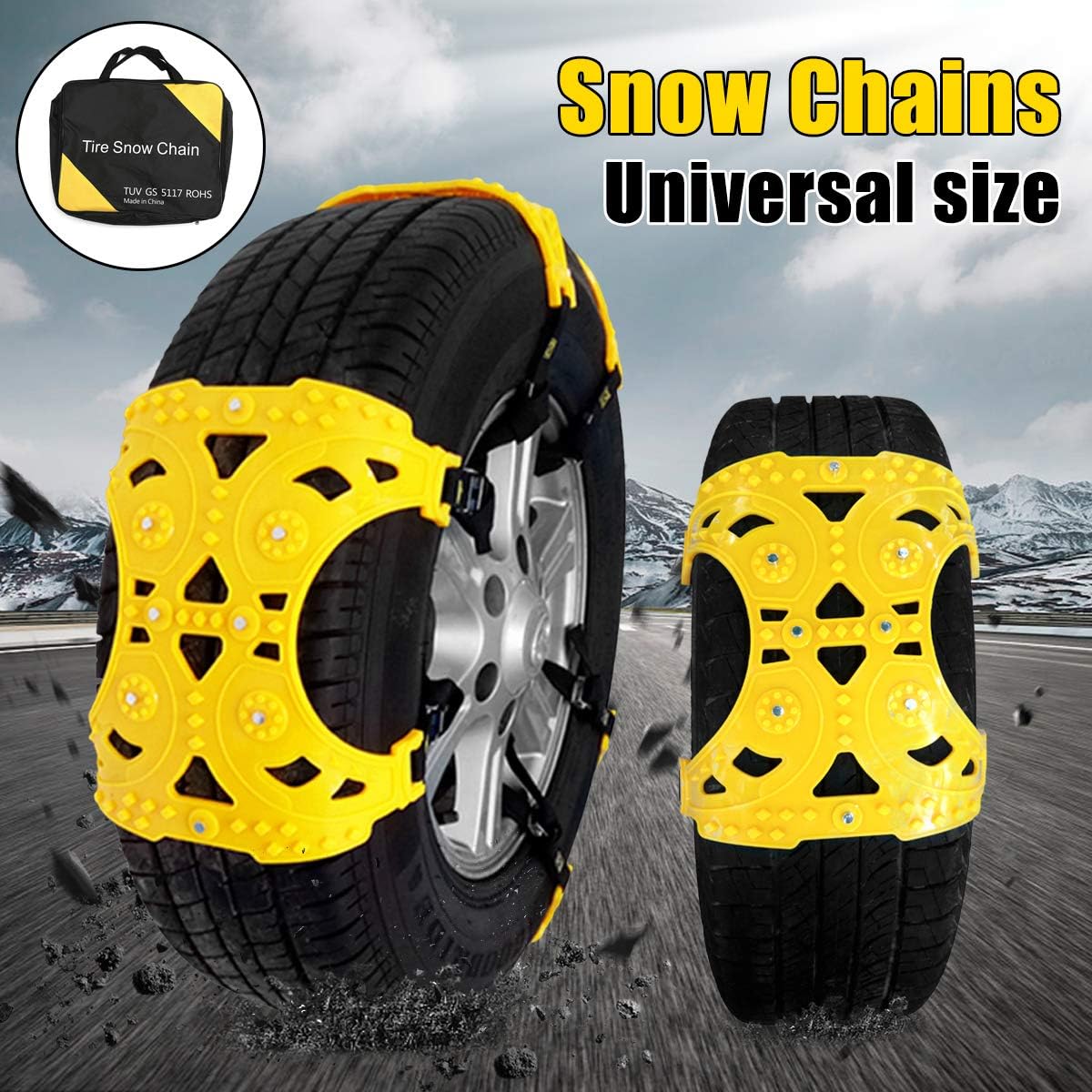 Universal Tire Security Snow Chains Pack of 6 L97234