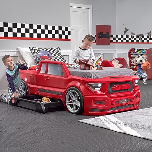 Red Toddler-to-Twin Race Car Bed I7098