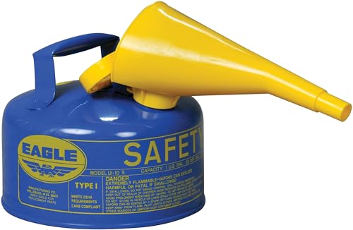 5 Gallon Red Galvanized Steel Safety Gas Can with Flame Arrester and Self-Closing Lid H28558