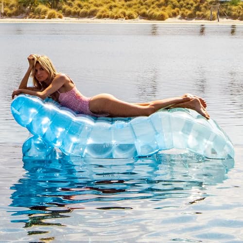 Giant Inflatable Blue Chaise Lounger Pool Float D473826