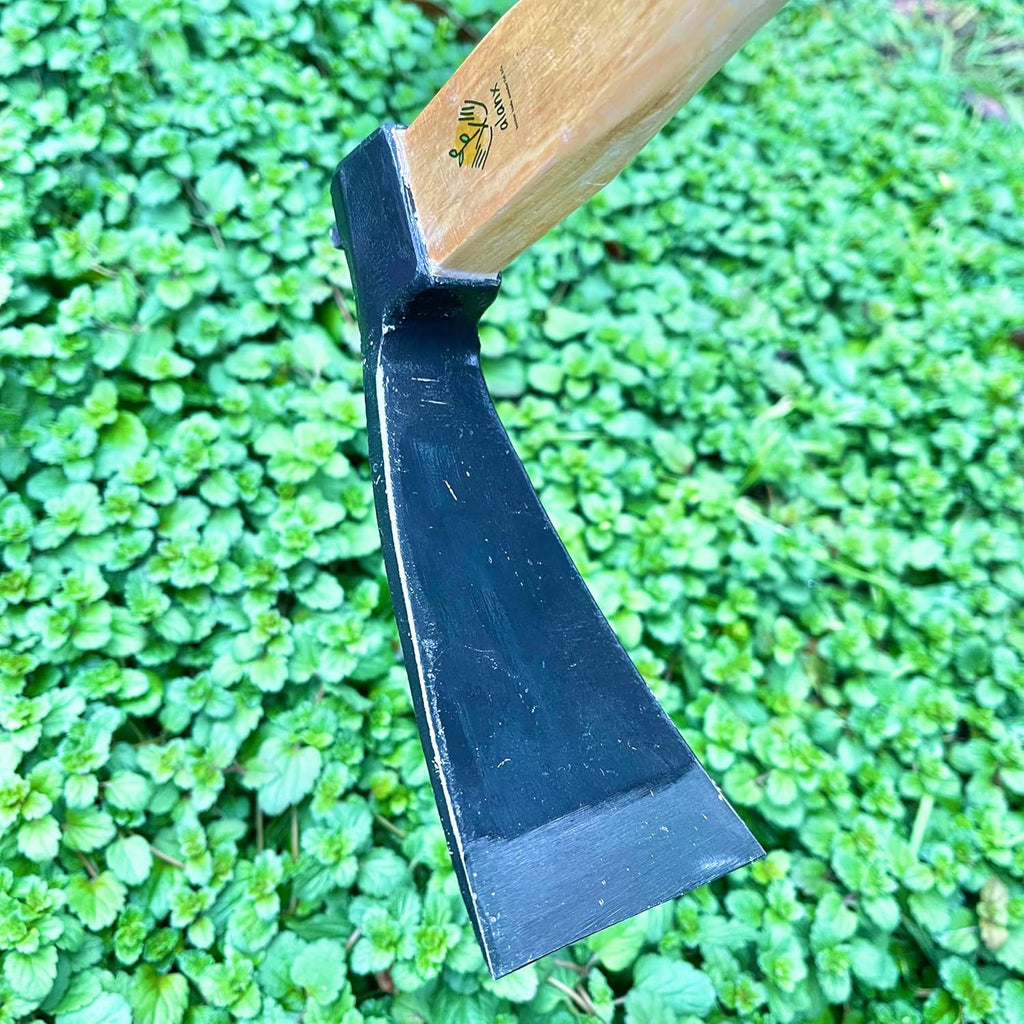 14 Inch Wide Japanese Carbon Steel Garden Hoe with Oak Wooden Handle S4379