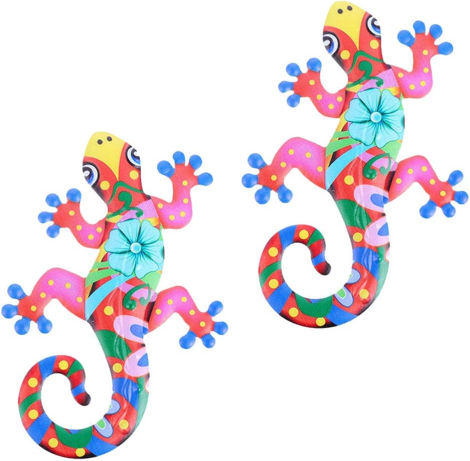 2pcs Iron Gecko Wall Art N67138