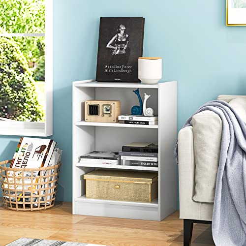Black 3 Shelf Bookcase with Adjustable Shelves N985