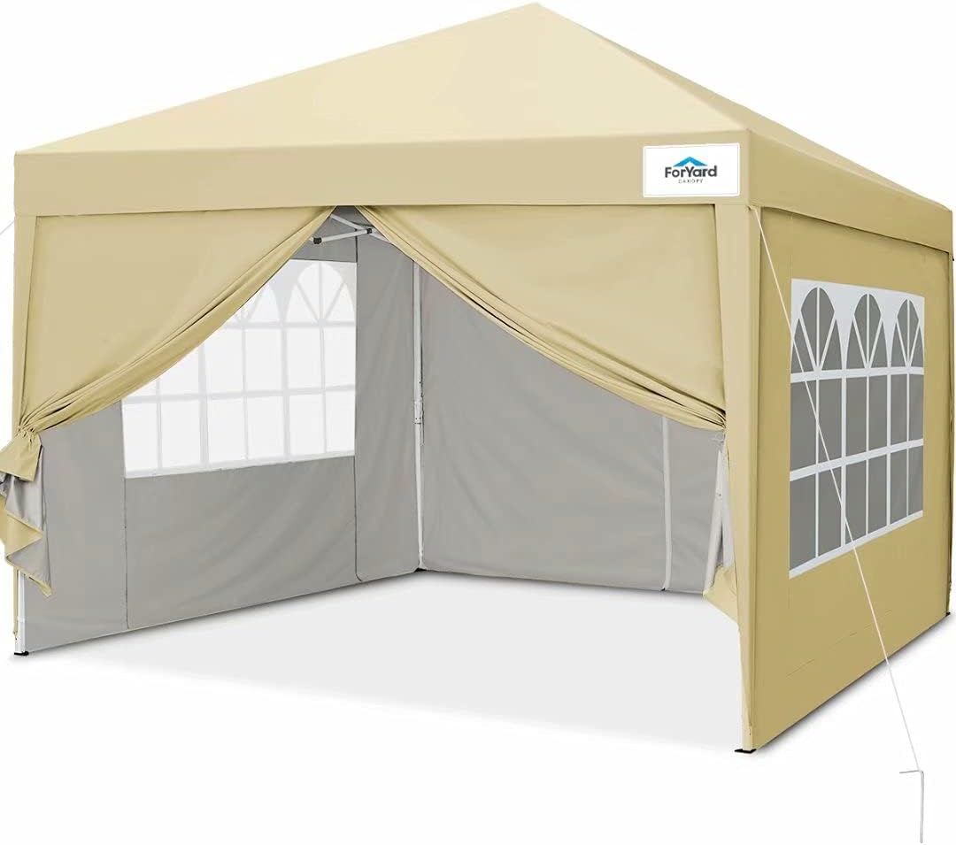10'x10' Pop Up Canopy Tent with Sidewalls B59207