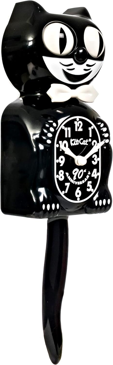 Black Cat Clock with Collectors Box S295