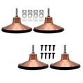 4 Pcs 6 inch Adjustable Heavy Duty Metal Pool Table Leg Levelers K2200