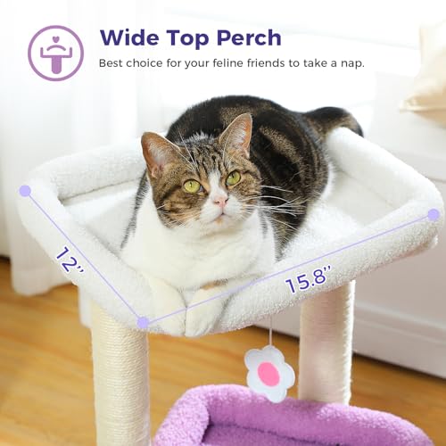 Natural Sisal Cat Tree with Cat Condo I595897