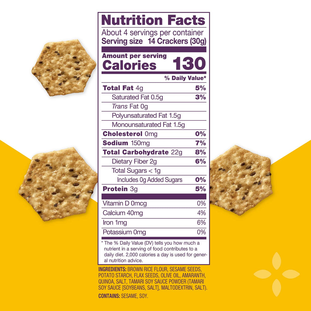 Multi-Seed Gluten-Free Original Crackers, 4 Ounce (Pack of 12) N76593