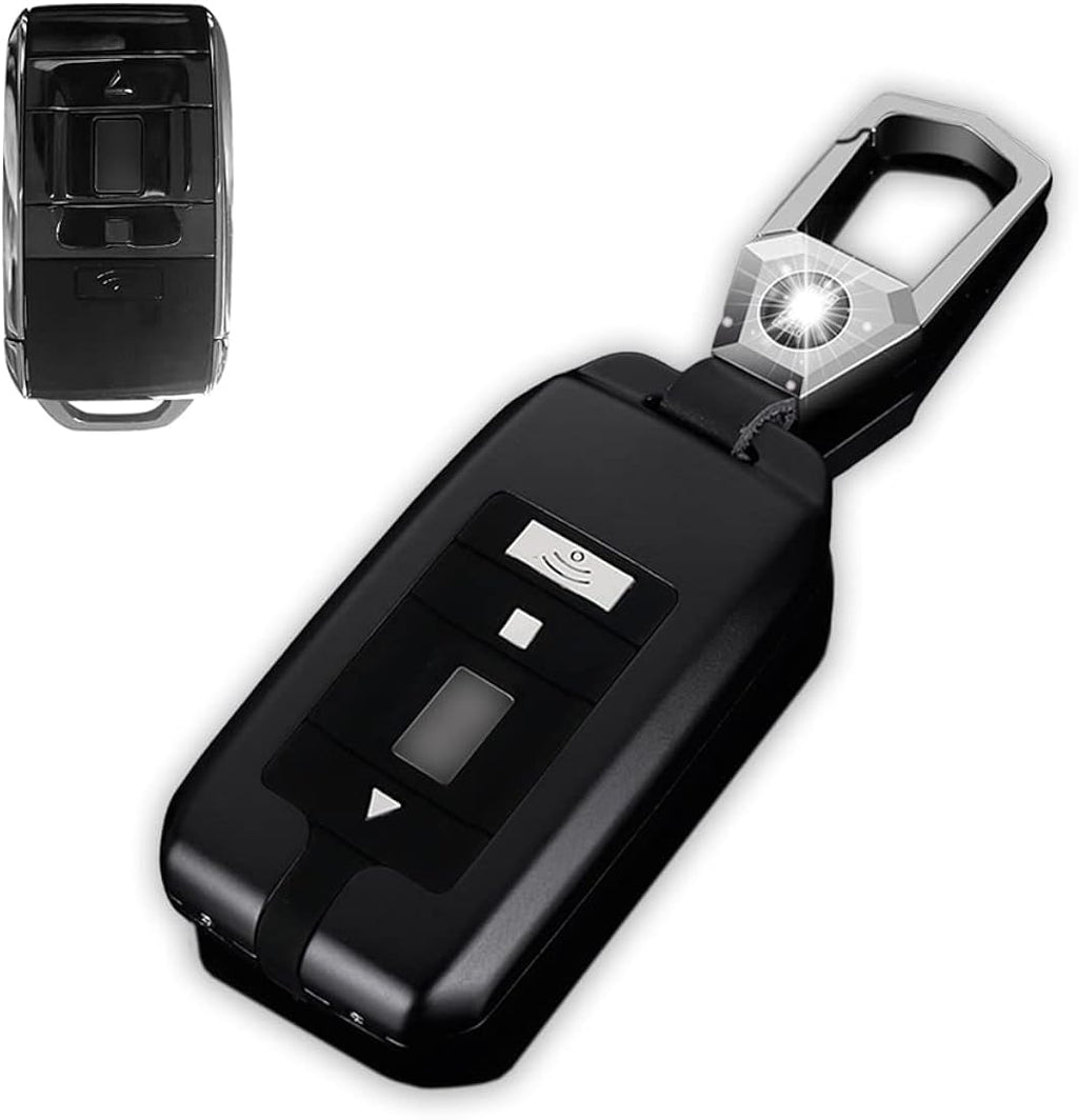 Aluminum Alloy Car Key Fob Case Cover Shell 3 Buttons with Keychain L703