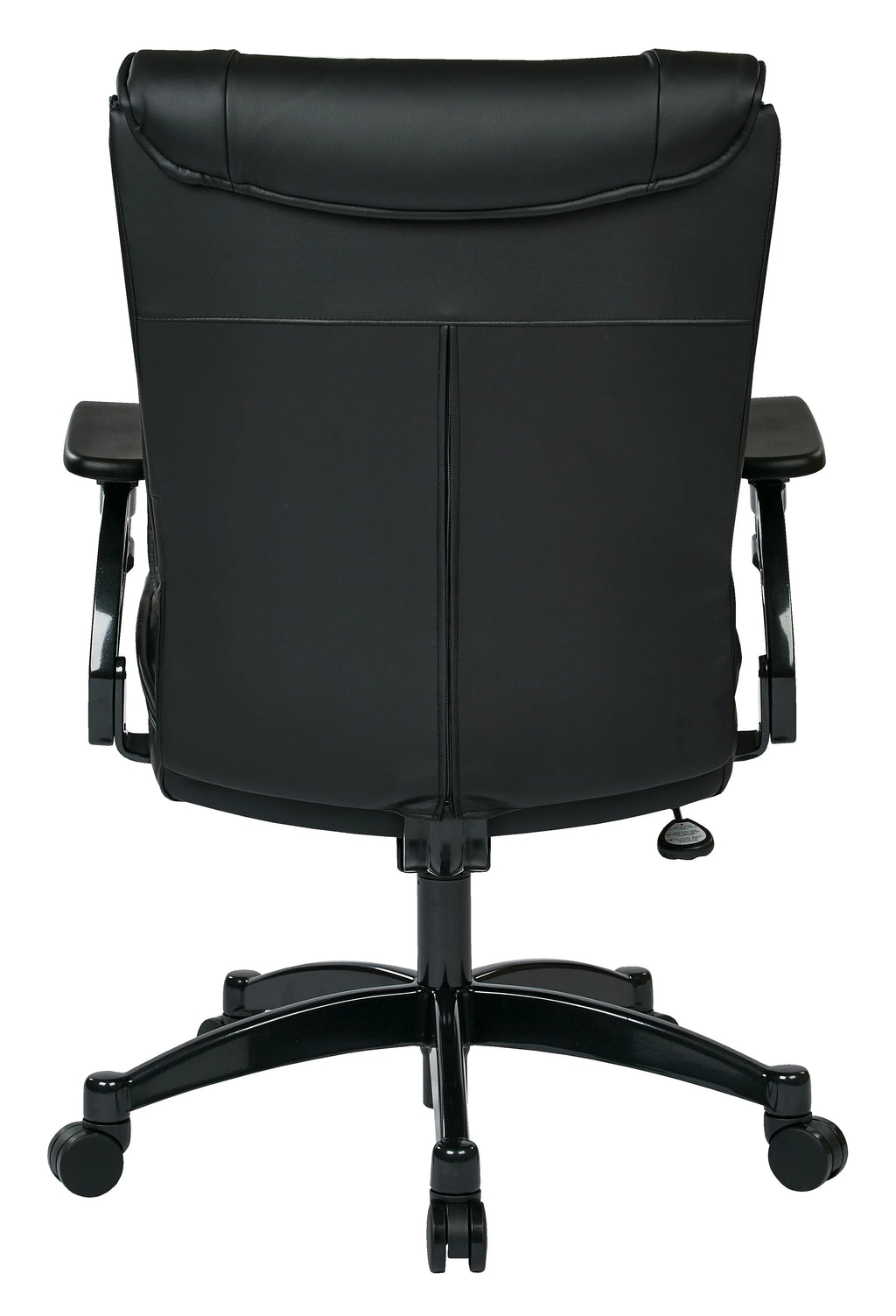 Black Bonded Leather Conference Chair with Cantilever Arms Z311