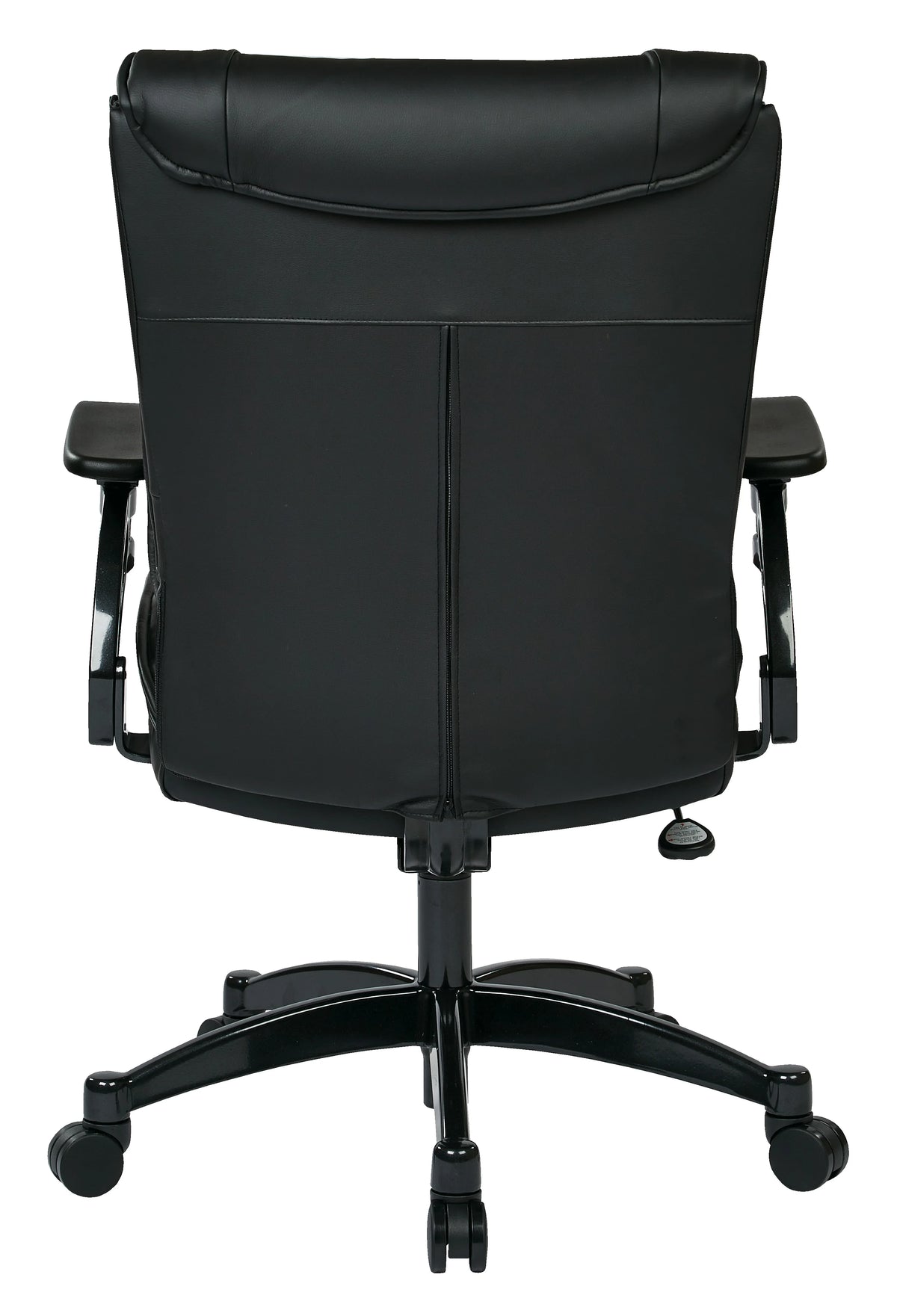 Black Bonded Leather Conference Chair with Cantilever Arms Z311
