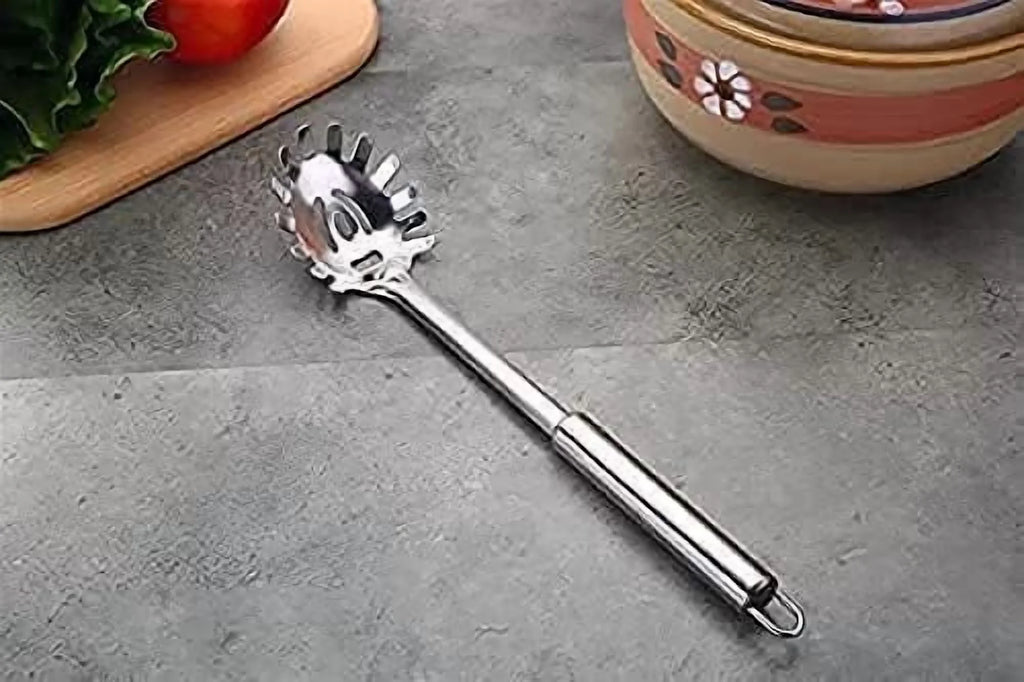2-Piece Stainless Steel Spaghetti Set with Tongs, 12 Inch B408022