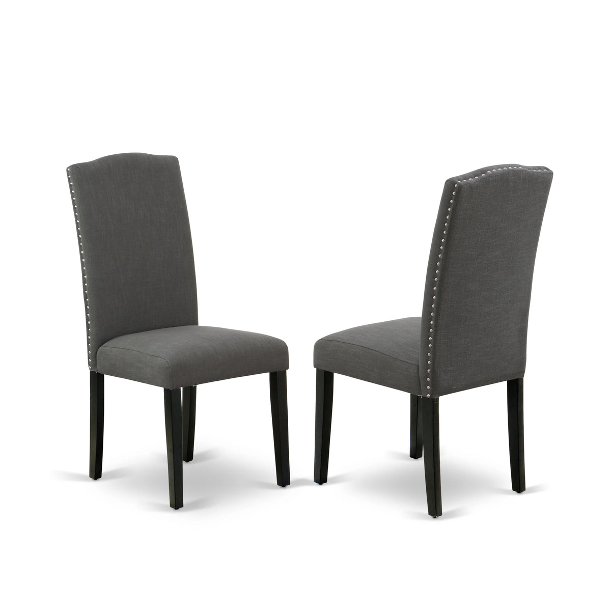 5-piece Wood Dining Set in Black/Dark Gotham Gray A684