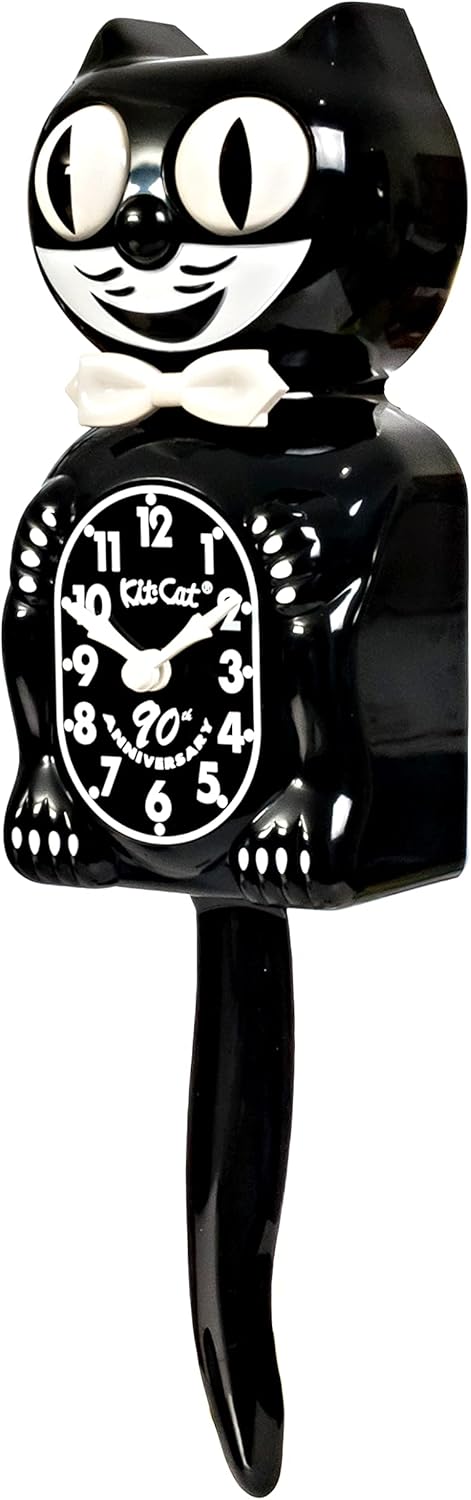 Black Cat Clock with Collectors Box S295
