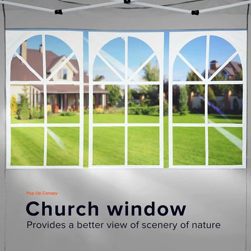 10'x10' Pop Up Canopy Tent with Sidewalls B59207