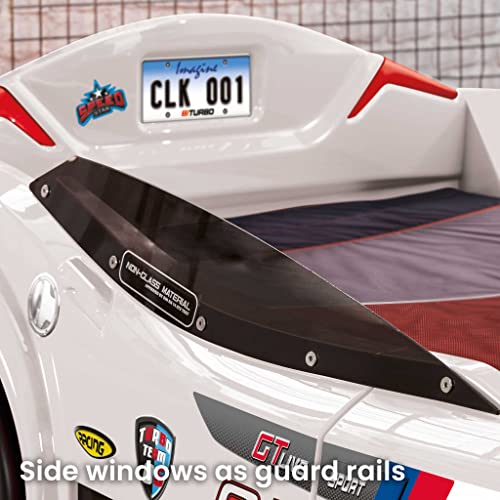 Black Kids Race Car Bed Frame R64355