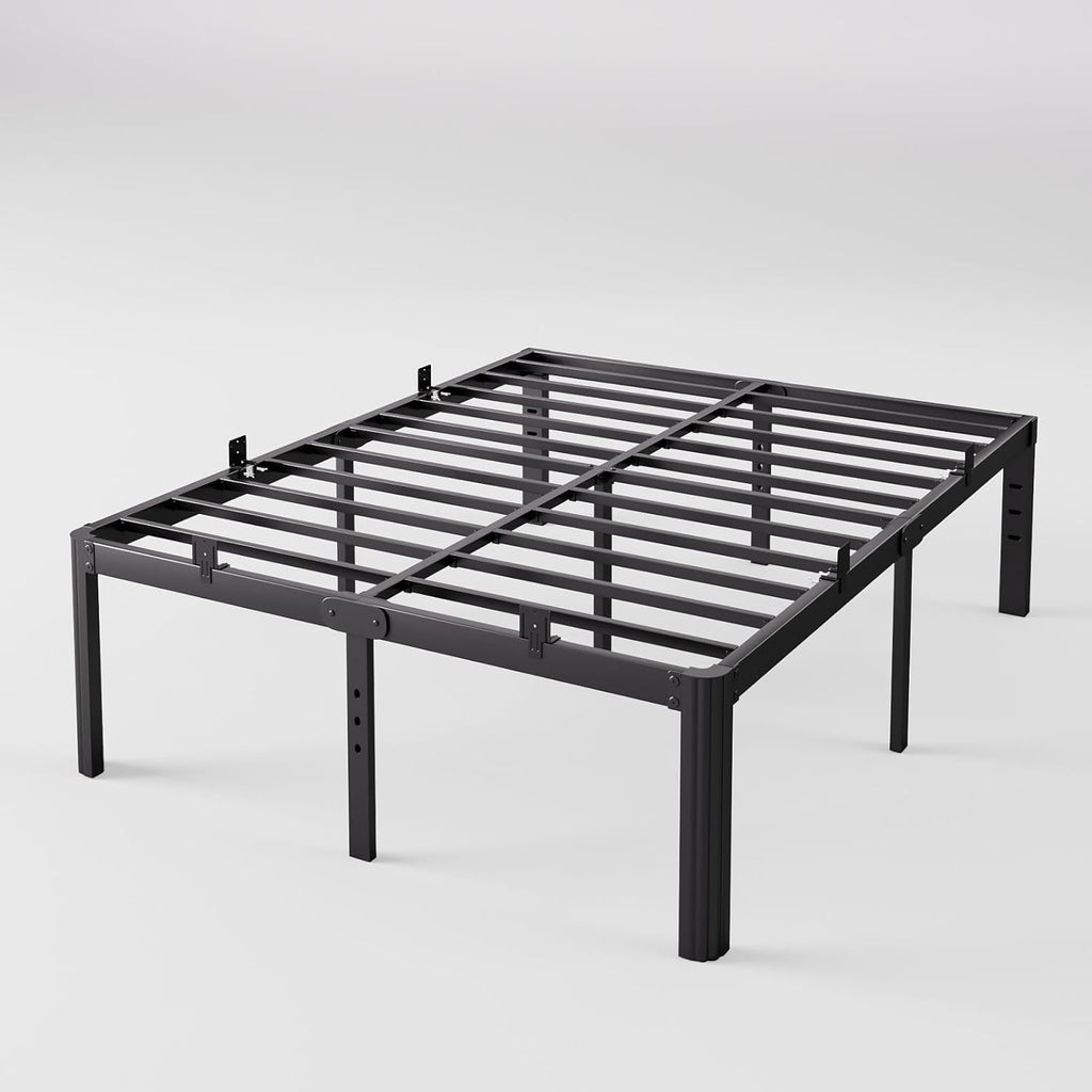 14in High King Platform Bed Frame with Mattress Slide Stopper N520717