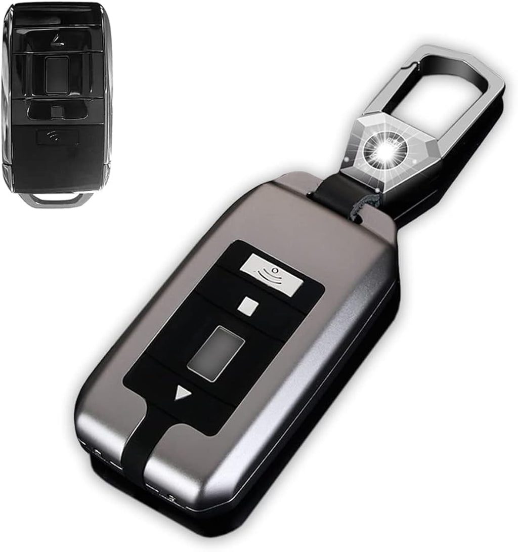 Aluminum Alloy Car Key Fob Case Cover Shell 3 Buttons with Keychain L703