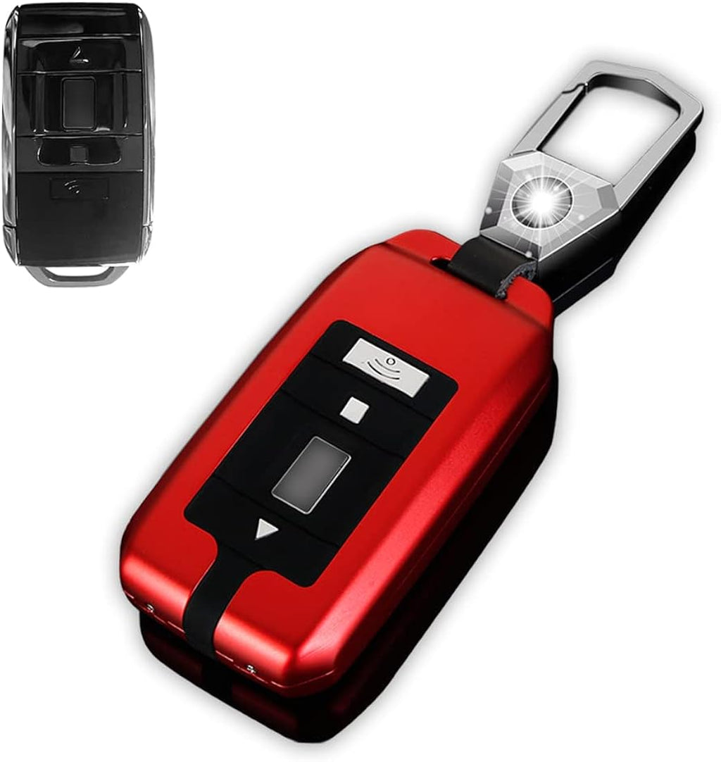 Aluminum Alloy Car Key Fob Case Cover Shell 3 Buttons with Keychain L703