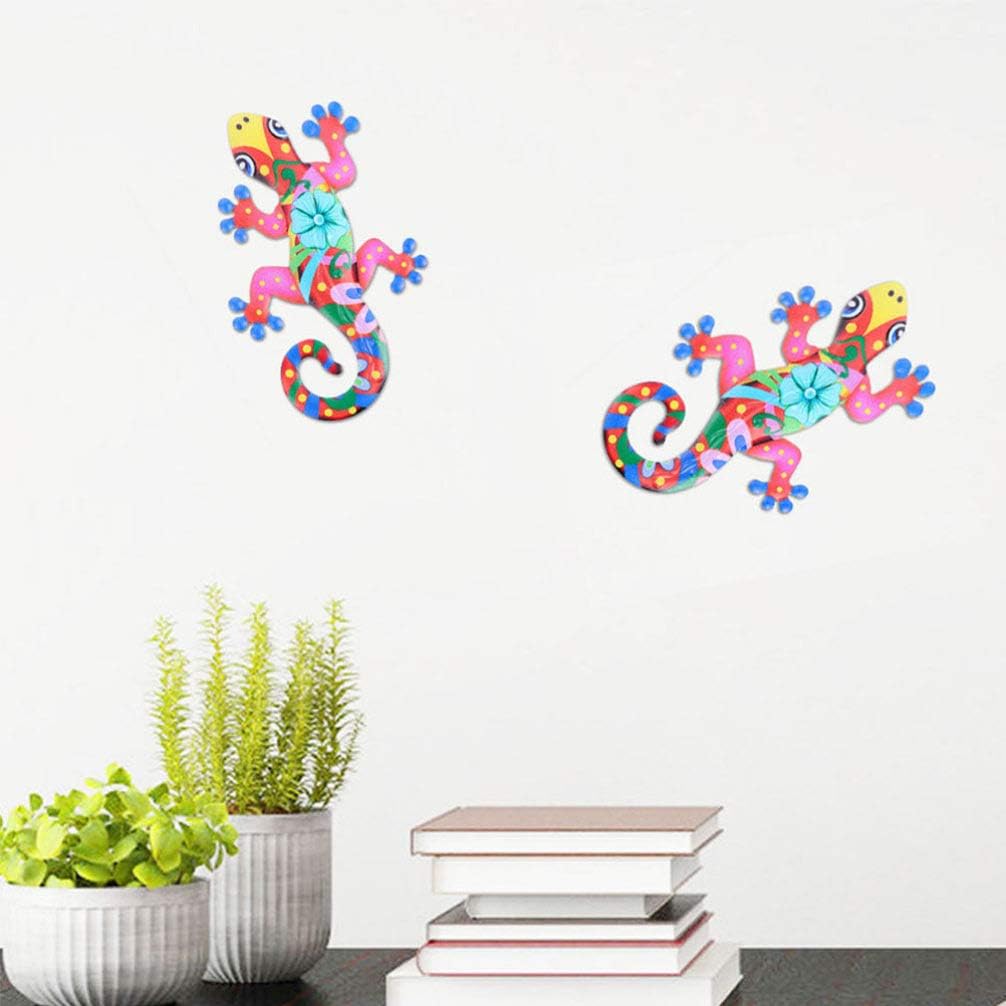 2pcs Iron Gecko Wall Art N67138