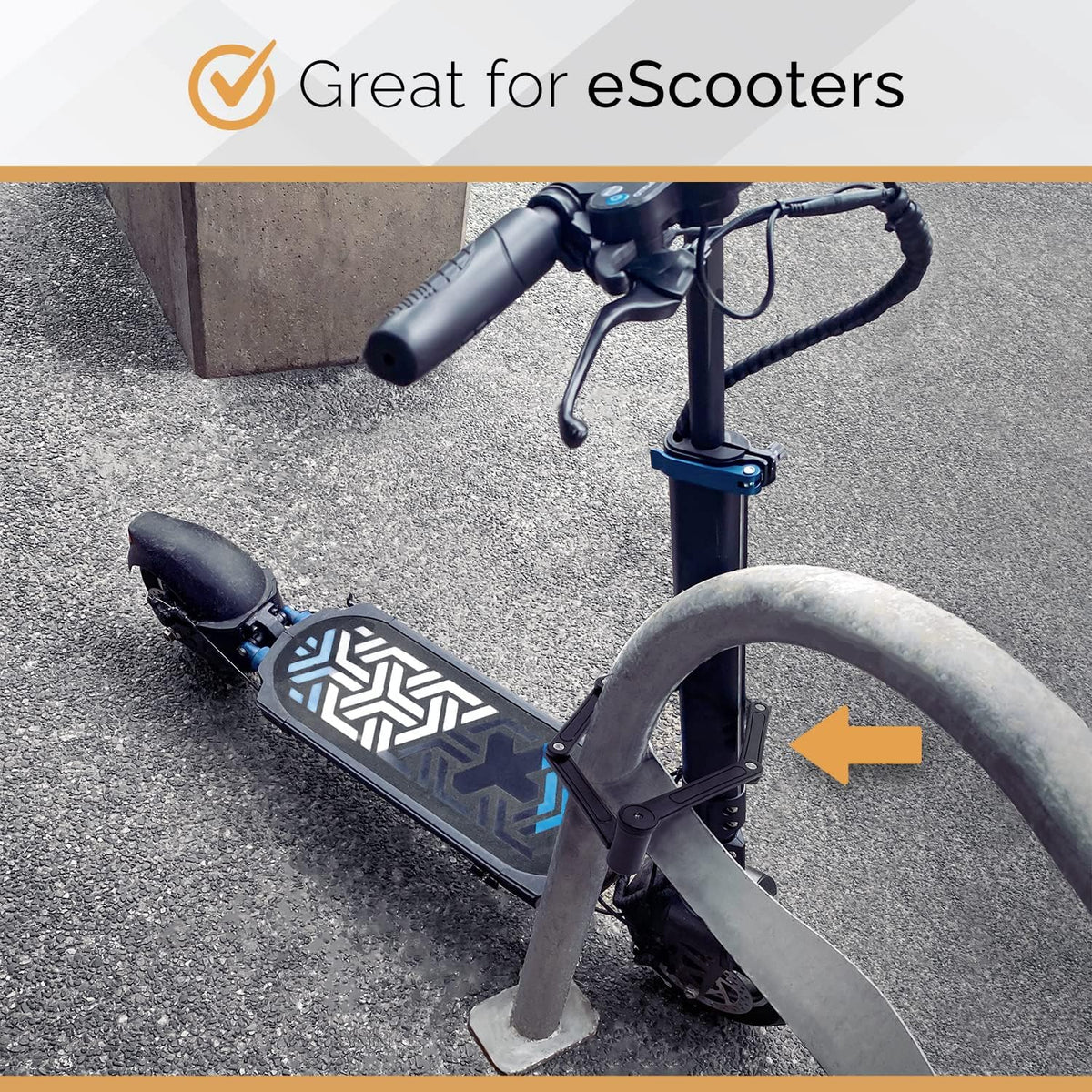 Heavy Duty Hardened Steel Folding Bike Lock with Mounting Case and Two Keys I62812