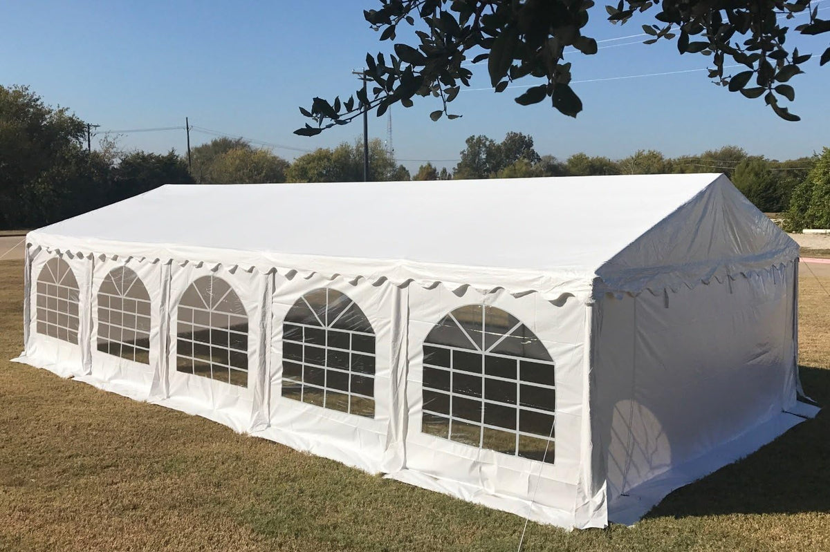 White Fire Retardant PVC Party Tent B53590