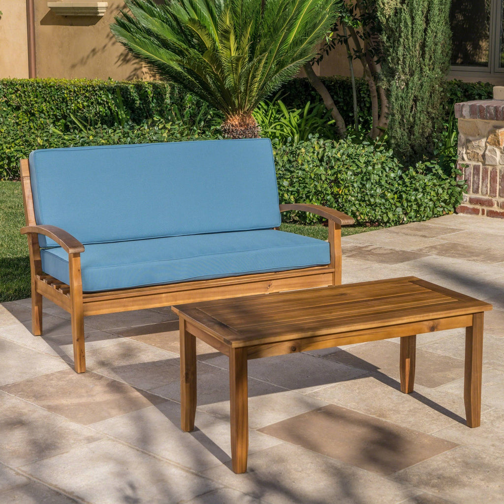 Acacia Loveseat and Coffee Table Set S690142