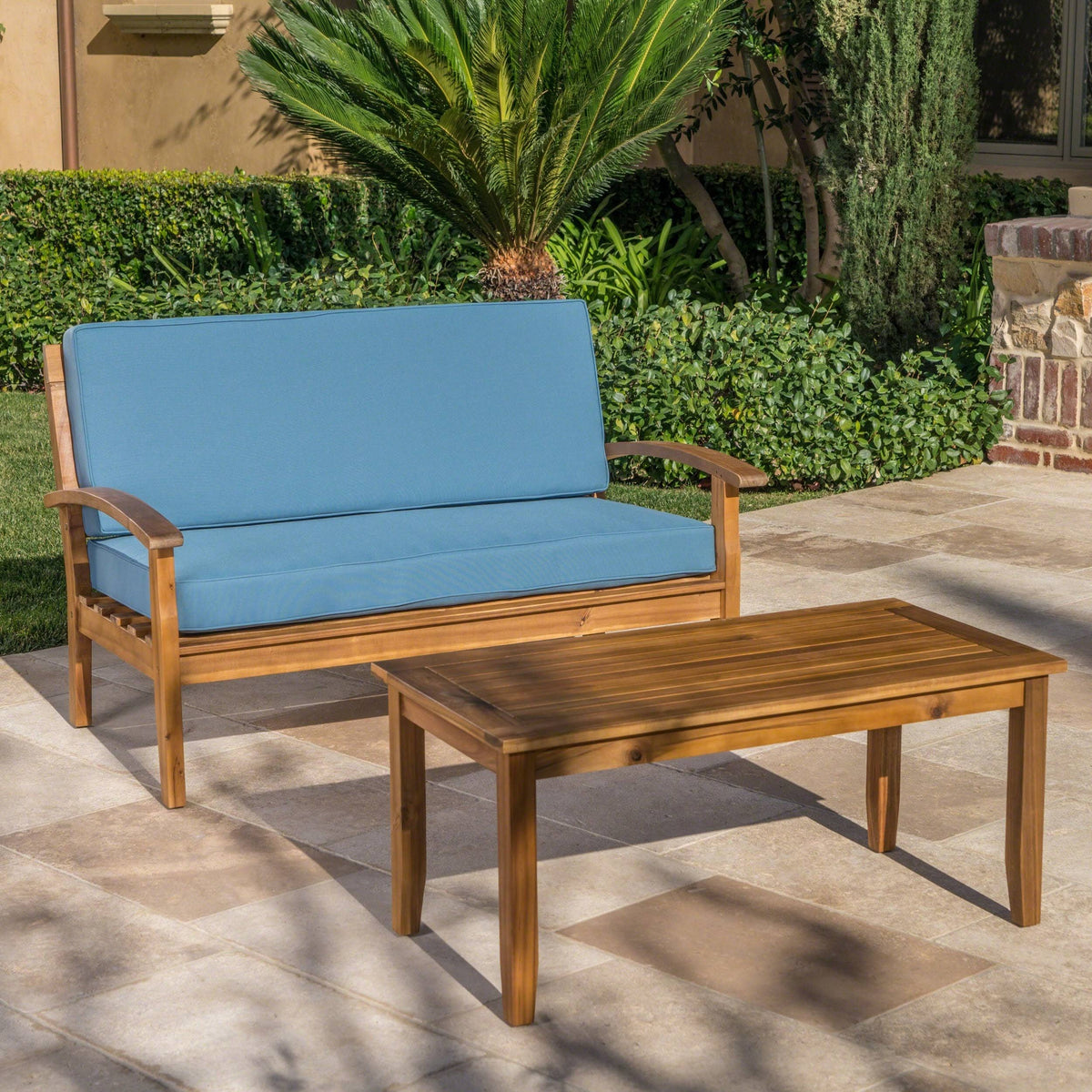 Acacia Loveseat and Coffee Table Set S690142