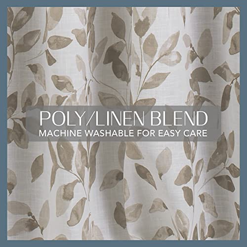 Blackout Linen Blend Window Curtain, 52 in x 84 in, Grey A984