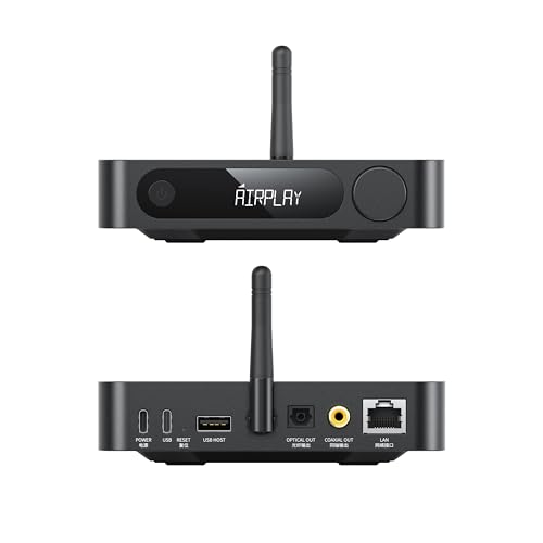 Black AirPlay Audio Streamer Receiver W947331