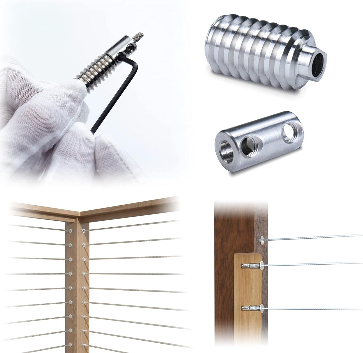 5/32 Cable Railing Kit with Protective Sleeve T316 Stainless Steel H47936