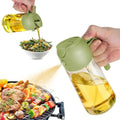 2Pcs Black 2-in-1 Oil Dispenser and Sprayer 470ml A5627