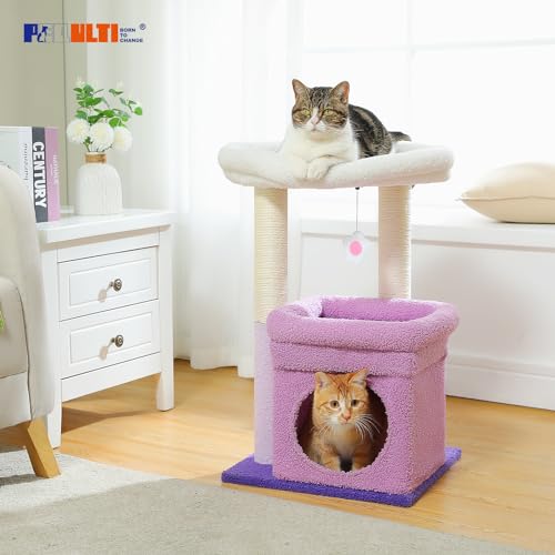 Natural Sisal Cat Tree with Cat Condo I595897