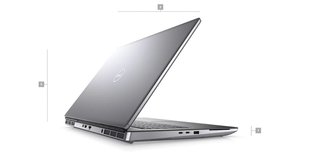 Restored Dell Precision 7000 7760 Workstation Laptop 17.3" FHD Core i9 - 2TB SSD + 1TB SSD - 32GB RAM - RTX A4000 8 Cores @ 5 GHz - 11th Gen CPU - 8GB GDDR6 Y970