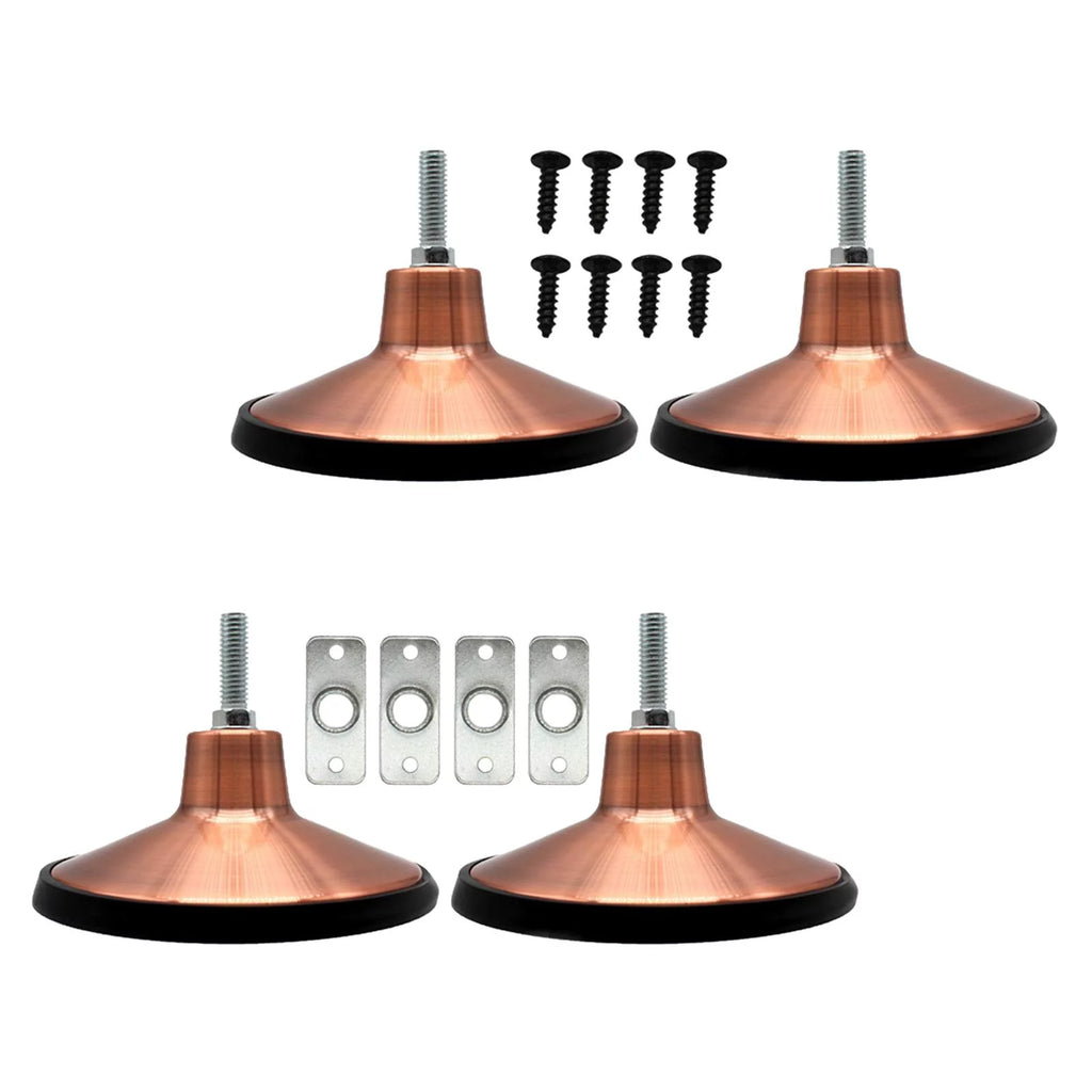 4 Pcs 6 inch Adjustable Heavy Duty Metal Pool Table Leg Levelers K2200