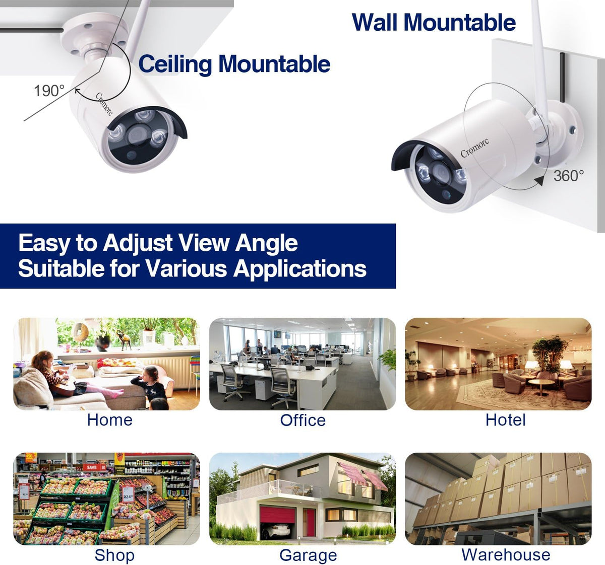 10.1 Monitor Wireless Security Camera System 1080P NVR 4pcs 3MP Camera 1TB HDD O2012