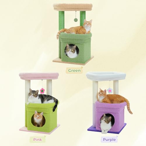 Natural Sisal Cat Tree with Cat Condo I595897